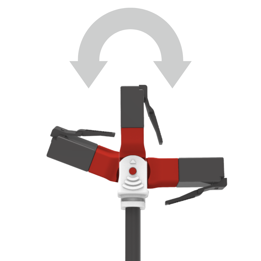 Slim Cat.6 patch cord with rotatable clip